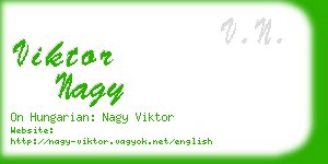 viktor nagy business card